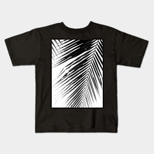 Palms print, Scandinavian, Nordic, Black and white, Tropical print, Scandinavian art, Modern art, Wall art, Print, Minimalistic, Modern Kids T-Shirt